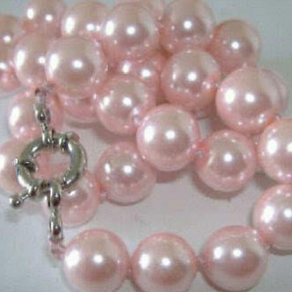 Pink South Sea pearl necklace - Picture 3 of 3